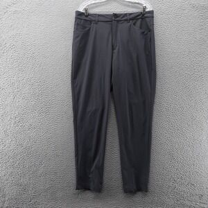 VRST Mens Commuter Slim Fit Graphic Charcoal Pants W35 L32 Moisture Wicking‎ NWT